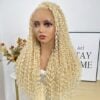 Pre-Cut Lace Wear Go Glueless Wig 613 Blonde Pure Color Curly Breathable - 13x4 Lace / 150% Density / 22 inch