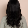 front lace human wig - 18" natural black.