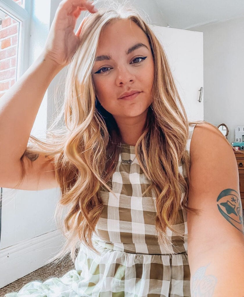 clip-in hair extensions #16-28 blonde balayage. - 16" / Classic