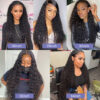 2-06 Natural Color Curly Wig 4x4/13x4/13x6 Transparent Pre Cut Lace Wigs 180% Density - 13x6 Lace / Yes / 22inch