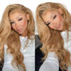 20_373cfb72-8147-4d98-a4d3-c76ed1f0cbc8 ALL Lace Honey Blonde Color Body Wave Wig 360 HD Lace Front Wigs 150% / 180% Density Wig - 360 Lace / 150% / 28inch