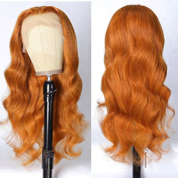 Ginger Wig Body Wave Lace Front Wig Hair Wig 4x4/13x4/13x6 Transparent Lace Front Wig - 4x4 Lace / 150% / 22inch