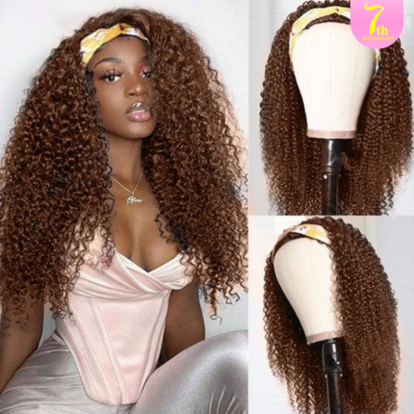 241014-2 Clearance Sale Sunber Dark Brown Color Kinky Curly Glueless Wigs Human Hair Wigs 180% Density Flash Sale - 26