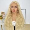 Pre-Cut Lace Wear Go Glueless Wig 613 Blonde Pure Color Curly Breathable - 13x4 Lace / 150% Density / 22 inch