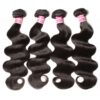 2_4f1b0189-a438-44e3-b569-5038bc573c8a Sunber Natural Black Body Wave Straight 4 Bundles Human Hair Weave - 12 12 12 12 / Straight
