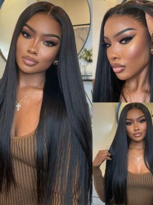 2a455531b7c9cbd02b661085a8e91baf_8edcea05-4bb5-4472-9f49-d236673298e9 Natural Color Wig 4x4/13x4/13x6 HD Lace Front Wigs Breathable Cap Straight Wigs - 13x6 Lace / Yes / 26inch
