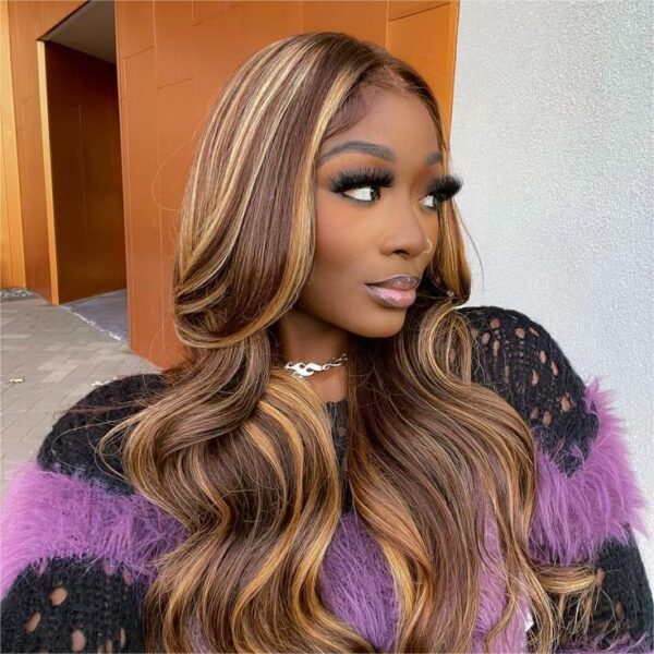 Faba Honey Blonde Wig Piano Color Body Wave Wig 360 HD Lace Front Wig - 360 Lace / 180% / 20inch