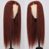 33BYAKISTRAIGHTLACEWIG04_d8885a4b-b5ff-4111-b8d4-504374b5515e Extra 70% OFF |Sunber Reddish Brown 13*4 Lace Front Wig Kinky Straight Dark Auburn Copper Color Human Hair Wigs - 13*4 Lace-Kinky Straight / 16
