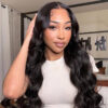 FABA Black Wig 4x4/13x4/13x6 Transparent Lace Front Wig 150% Density Wig - 13x4 Lace / NO / 26inch