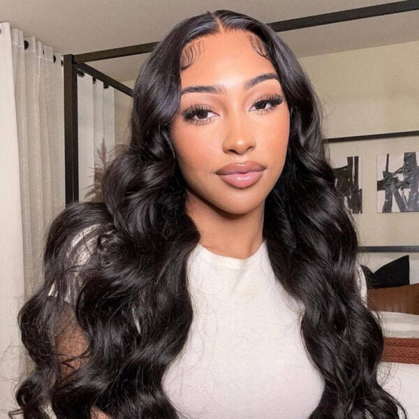 FABA Black Wig 4x4/13x4/13x6 Transparent Lace Front Wig 150% Density Wig - 13x4 Lace / NO / 26inch