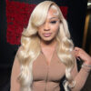 #613 Blonde Body Wave 360 Transparent Lace Front Wigs - 360 Lace / 180% / 16inch