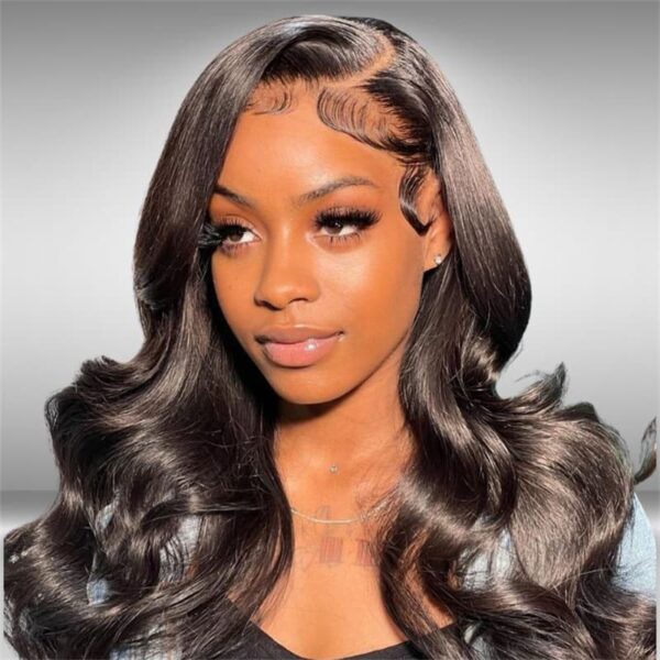 FABA Black Wig 4x4/13x4/13x6 Transparent Lace Front Wig 150% Density Wig - 13x4 Lace / NO / 26inch