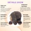 3a1767a9-bcee-47aa-8f93-32965b1eb268 Chocolate Brown Color Curly Wig 13x4 HD Lace Front Wig With Micro Knot Pre Bleached Knots - 5x5 Lace / Glueless / 24inch