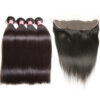 4_bundles_straight_hair_with_lace_frontal_5e1da7f8-66d0-4d08-b62e-d284f69159be Brazilian Straight Hair 4 Bundles with 13*4 Lace Frontal, 8A Grade Sunber Virgin Hair - 10 10 12 12+10 / 13*4 Lace Frontal