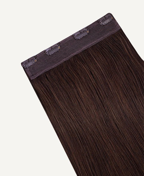 clip-in volumizer #4 medium brown. - 20" / 1 x Extra-large weft