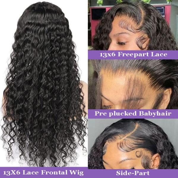52 Natural Color Curly Wig 4x4/13x4/13x6 Transparent Pre Cut Lace Wigs 180% Density - 13x6 Lace / Yes / 22inch