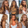 Faba Honey Blonde Wig Piano Color Body Wave Wig 360 HD Lace Front Wig - 360 Lace / 180% / 20inch
