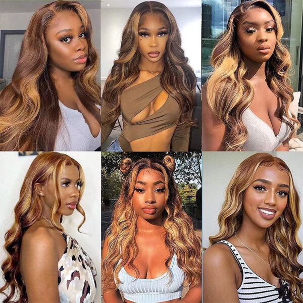 Faba Honey Blonde Wig Piano Color Body Wave Wig 360 HD Lace Front Wig - 360 Lace / 180% / 20inch