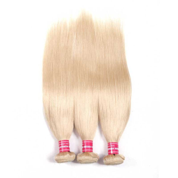 57_1_1 Sunber Hair 613 Blonde Virgin Human Hair Extension Bundles 10-24 Inch 1PCS Straight Hair - 100% Human Hair / 16