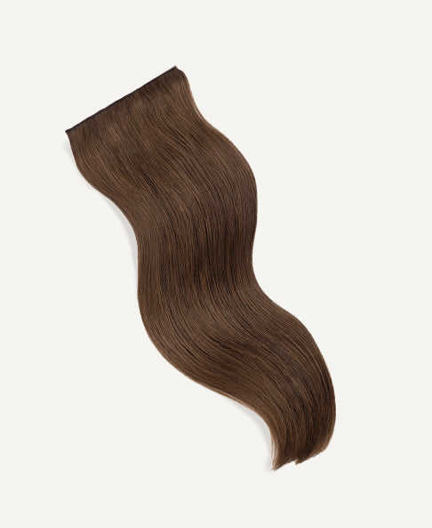 5single-6-a clip-in volumizer #6 light brown. - 20' / 1 x Extra-large weft