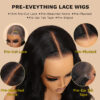 0 OFF Sunber Kinky Straight 13*4 Pre-Everything Wig Ginger Copper Red Highlight Lace Front Wigs - 18 / 13x4 Lace-Kinky Straight