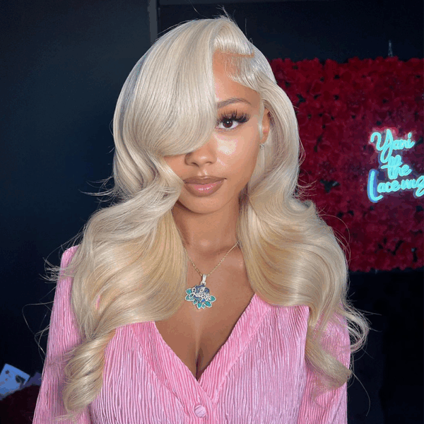 61301 613 Blonde Wig Body Wave Wig 360 Transparent Lace Front Wigs 180% Density - 360 Lace / 180% / 24inch