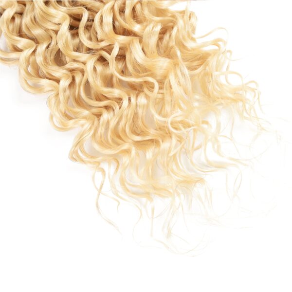 613_5_23325514-8635-4d4c-8269-5547ed52a473 Sunber Hair 613 Blonde Deep Wave 3PCS With 4X4 Lace Closure 100% Virgin Human Hair Weaves - 14 16 18+10