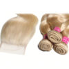 613_blonde_body_wave_hair_bundles_with_closure Sunber Hair 3 Bundles 613 Blonde Body Wave Human Hair Weaves With 4X4 Lace Closure - 14 16 18+12