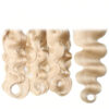 613_blonde_body_wave_hair_with_closure_2 Sunber Hair 3 Bundles 613 Blonde Body Wave Human Hair Weaves With 4X4 Lace Closure - 14 16 18+12