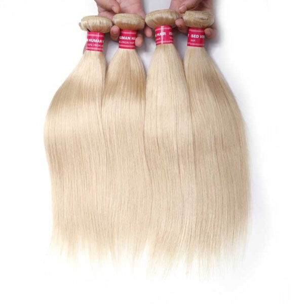 65_ab2f31b5-a84e-4fbf-94ee-107e6ce3e046 Sunber Hair Blonde 613 Hair Weave 4 Bundles Straight Hair Virgin Human Hair Weft - 20 22 24 24