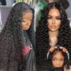 Sunber Water Wave 13x4 Pre Everything Lace Frontal Glueless Pre Cut Put On And Go Human Hair Short Bob Wig Flash Sale - 7x5 Bye Bye Knots / 10（Bob）