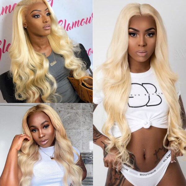 6_d9d68e94-1ffe-468a-a4b1-a5ac4a9988c2 Sunber Hair 3 Bundles 613 Blonde Body Wave Human Hair Weaves With 4X4 Lace Closure - 14 16 18+12