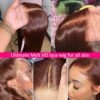 71avUybrrNL._SL1001 Pre-Cut Lace Wear Go Glueless Wig Dark Brown Pure Color Straight Breathable - 13x4 Lace / 150% Density / 22 inch