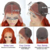 71jXnbgZGlL._SX466_f7f4ab33-6060-46c8-adea-8f46b1528d7f Ginger Orange Color Straight Wig 13x4 Transparent HD Lace Front Wigs 180% Density - 4x4 Lace / Yes(+) / 18inch