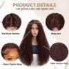 Pre-Cut Lace Wear Go Glueless Wig Dark Brown Pure Color Curly Breathable - 4x4 Lace / 150% Density / 22 inch