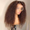 81pQqhSDdWS._SL1500 Chestnut Brown Curly Wig HD Lace Front Wigs 180% Density Human Hair Wigs - 13x4 Lace / NO / 28 inch