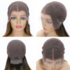 8569874 Sunber Ombre Blonde Straight 13 By 4 Lace Front Human Hair Wigs With Dark Roots - 20