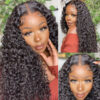 856987452131_29420692-766b-41c6-b985-a1ea1c009a6c 【180%】Sunber Jerry Curly Glueless Wigs 13x4 HD Transparent Lace Front Wigs 5x5 HD Lace Wig Flash Sale - 18" / 13*4 HD Lace Front-180%