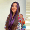 8a900982-a39f-4705-a900-bf7dde0c4559 Midnight Dark Purple With Black Ombre Color Lace Wig Body Wave Wig 180% Density - 13x6 Lace / Yes(+) / 16inch