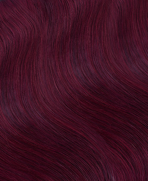 99j-new-a clip-in hair extensions #99J cherry red. - 28" / Extra Volume