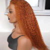 9AD132FF-0E82-44d8-8D8E-31B44891D5F0 Ginger Color Wig Curly Wig 180% Density 4*4/13*4/13*6 Lace Front Wig - 13x6 Lace / NO / 18inch