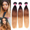 9_391a3550-1c92-4bcc-a6b2-cf6ee8f07769 Sunber Malaysian Virgin Straight Ombre 3 Tone Color 3/4 Bundles Human Hair Extensions - 24 24 24