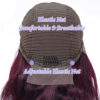 A6 Deep Purple Pure Color New Arrival Straight wig 180% Density 13x4 Transparent Frontal HD Lace Wig - 18inch