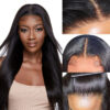 B-w134-n-st-16 Pre-Cut Glueless Wig Natual Black Straight Human Hair Beginner Wear & Go Wigs - 13x4 Lace / 150% / 30 inch