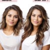 BA-AI-6-16-inv clip-in hair extensions #6-16 caramel balayage. - 20" / Extra Volume