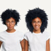 BA-curly-kinky-g-1 kinky (4A curls) clip-in extensions #1 jet black. - 24" / Regular / Classic