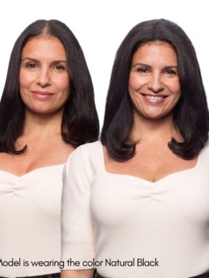 hair topper medium brown (#4).
