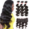 BBW3_1 Sunber Hair Indian Body Wave 3 Bundles with 13*4 Ear to Ear Full Lace Frontal Closure, 8A Hotsale Virgin Hair - 14 16 18+12