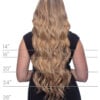 clip-in hair extensions #16 strawberry blonde. - 20" / Extra Volume
