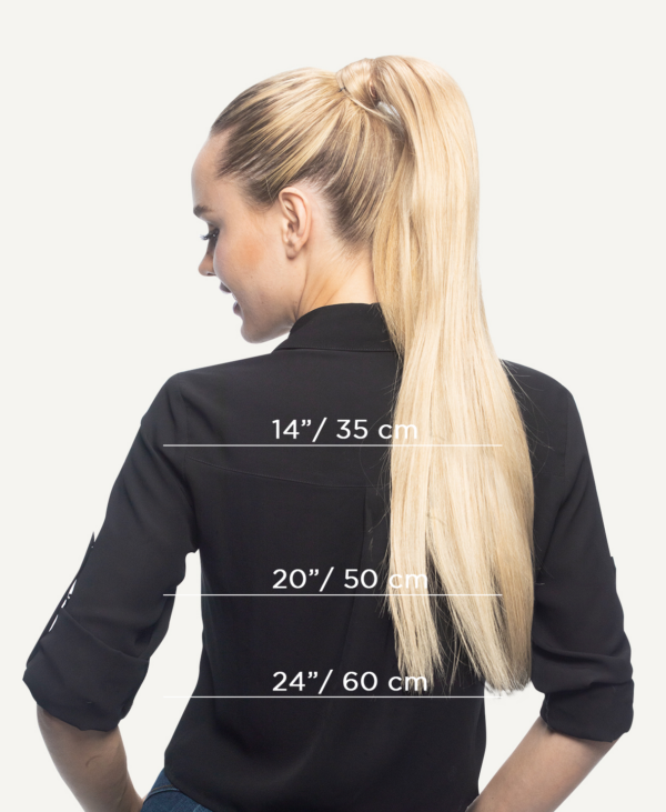 Backpony_613-a ponytail - #613 light blonde. - 14 inches